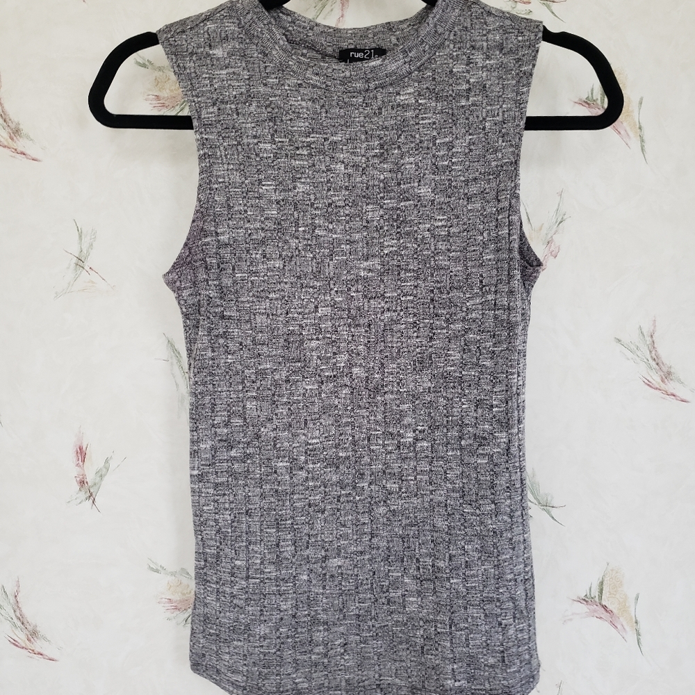 Mock neck tank top